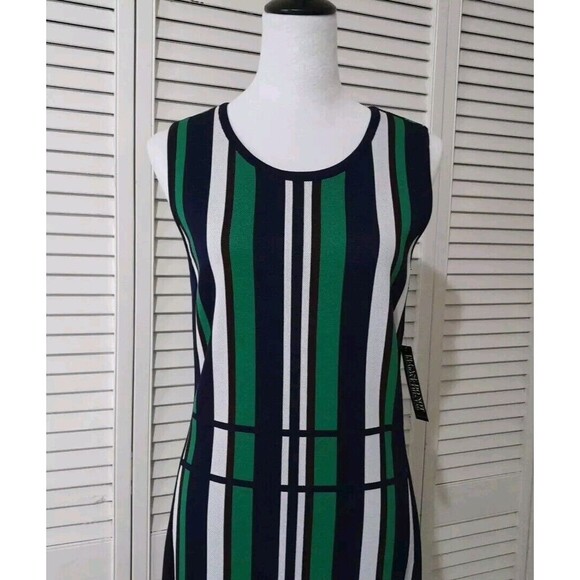 New NY & Company  Dress  Green Multi Womens L - Picture 4 of 12